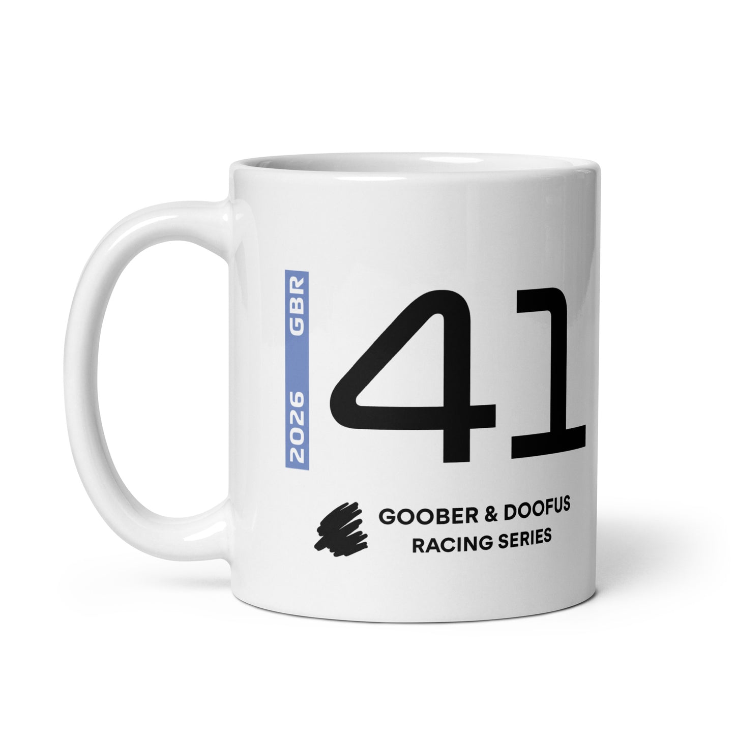 Arvid Lindblad #41 F1 Driver White Mug (11oz) - Left Side