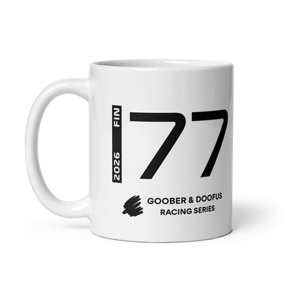 Valtteri Bottas #77 F1 Driver White Mug (11oz) - Left Side
