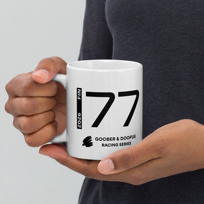 Valtteri Bottas #77 F1 Driver White Mug (11oz) - Held In Hand