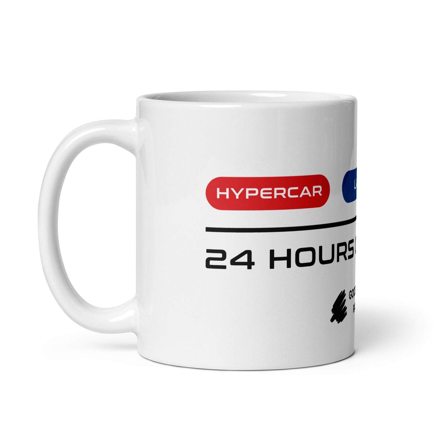 24 Hours Of Le Mans White Mug (11oz) - Left Side