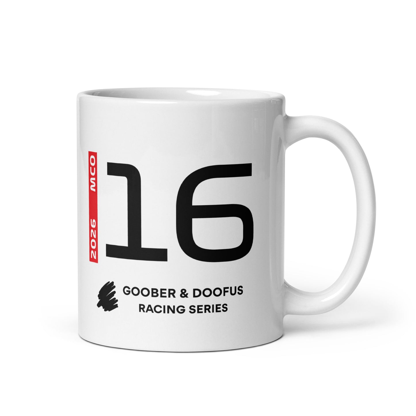 Charles Leclerc #16 F1 Driver White Mug (11oz) - Right Side