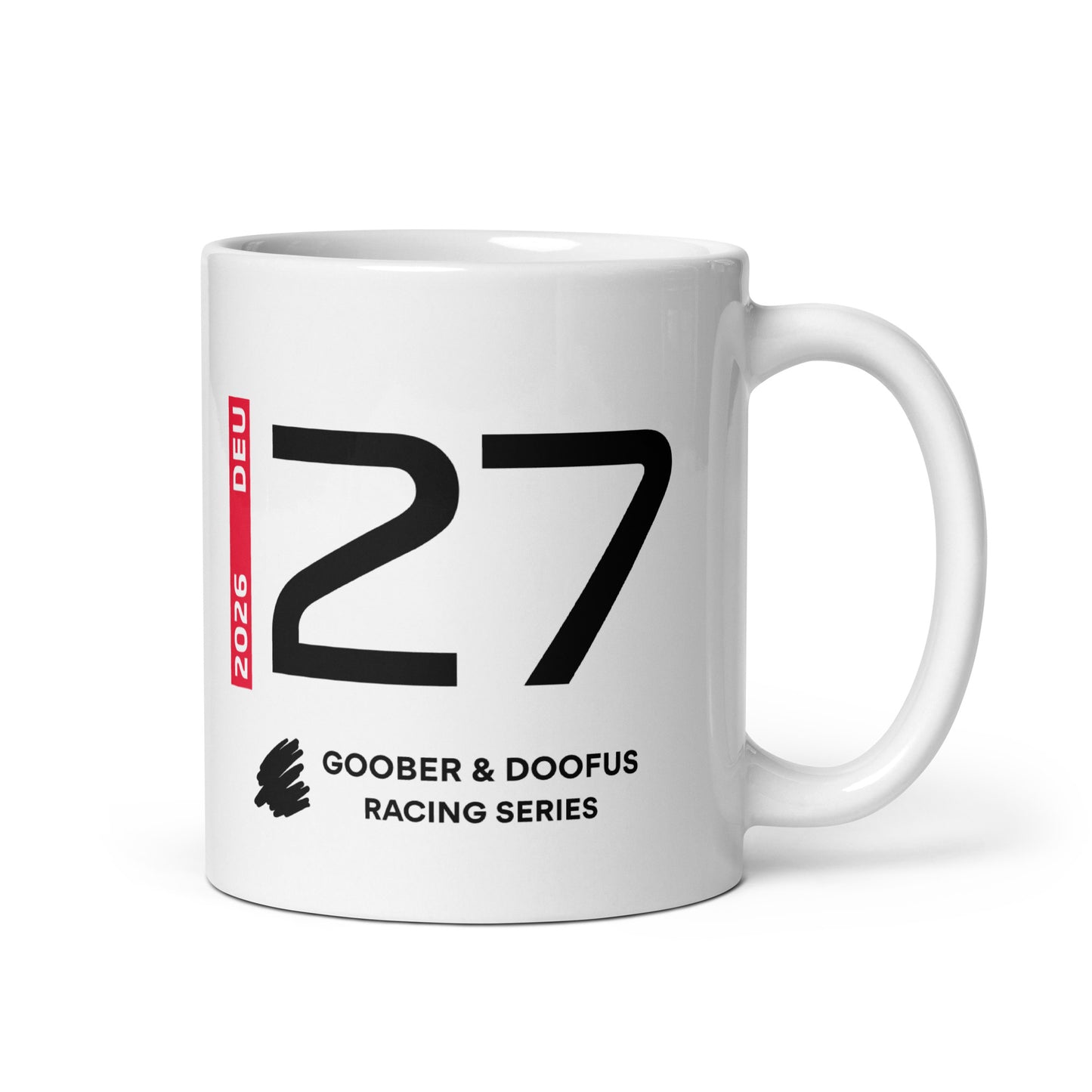 Nico Hulkenberg #27 F1 Driver White Mug (11oz) - Right Side