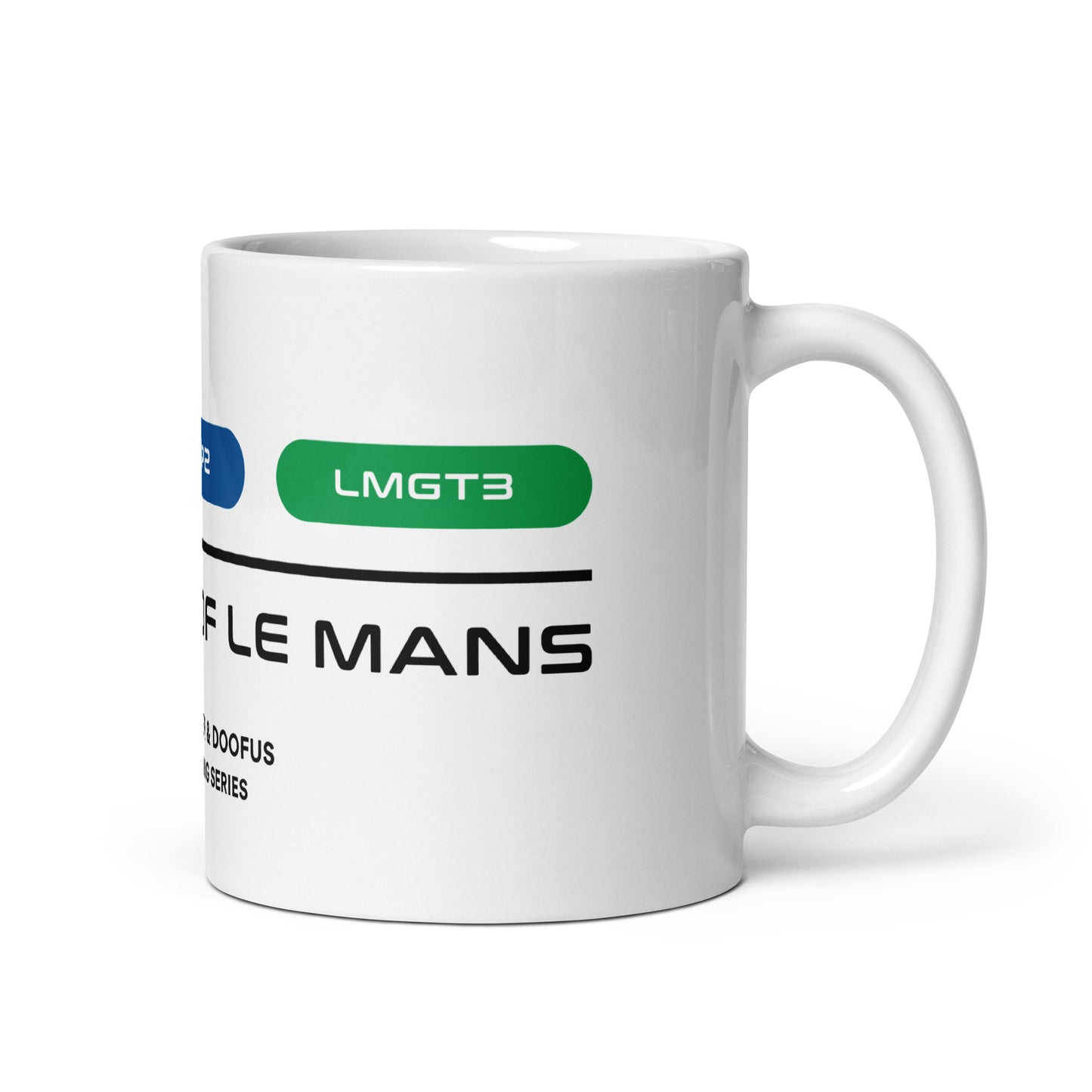 24 Hours Of Le Mans White Mug (11oz) - Right Side