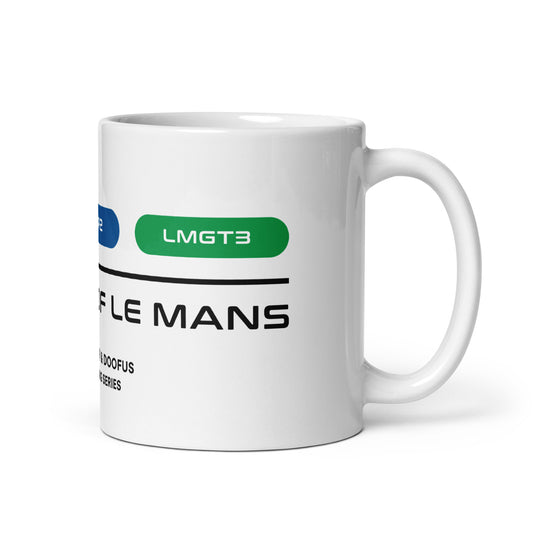 24 Hours Of Le Mans White Mug (11oz) - Right Side