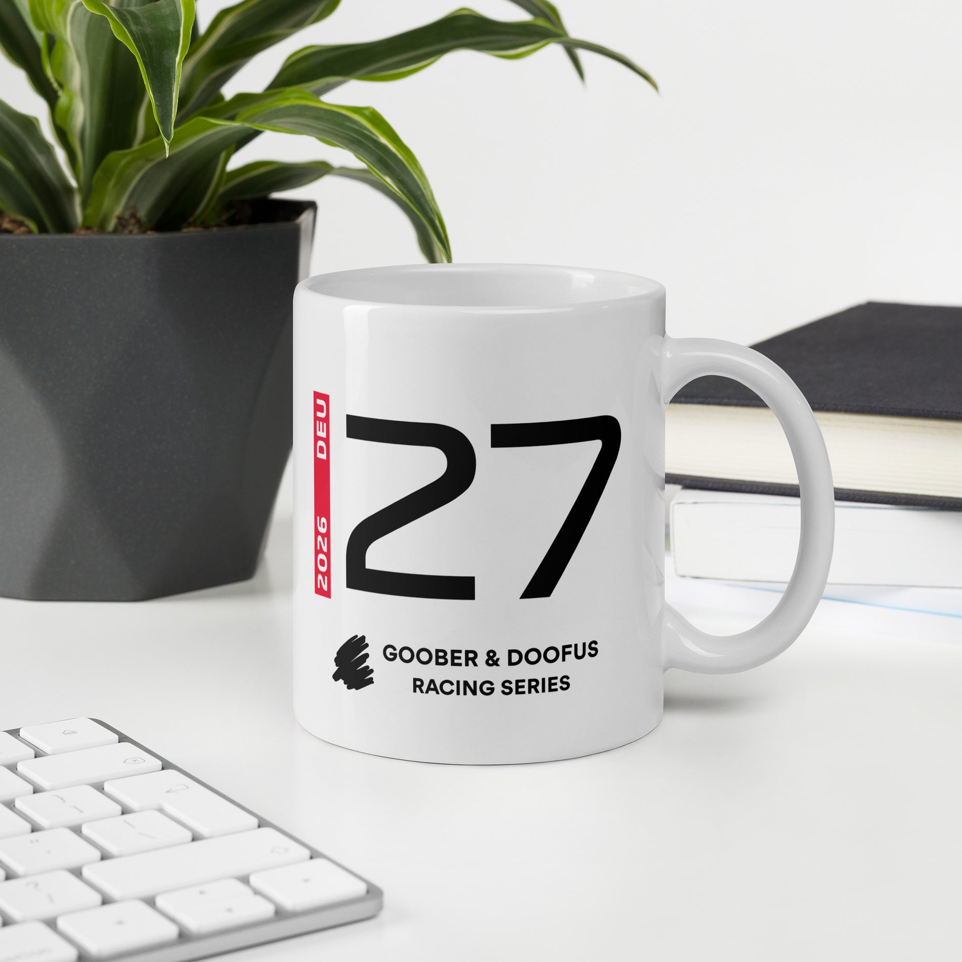 Nico Hulkenberg #27 F1 Driver White Mug (11oz) - Office Desk
