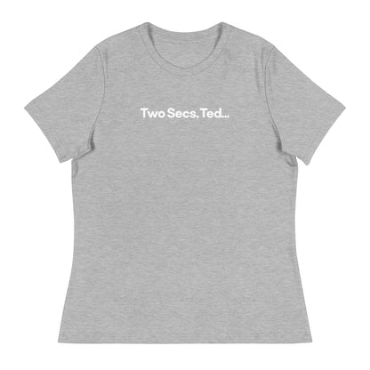 Two Secs Ted F1 Racing Women's Relaxed T-Shirt in Heather Gray