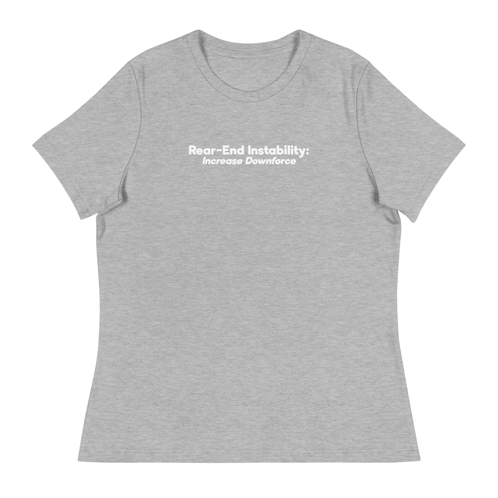 Read-End Instability Women's Relaxed T-Shirt in Heather Gray
