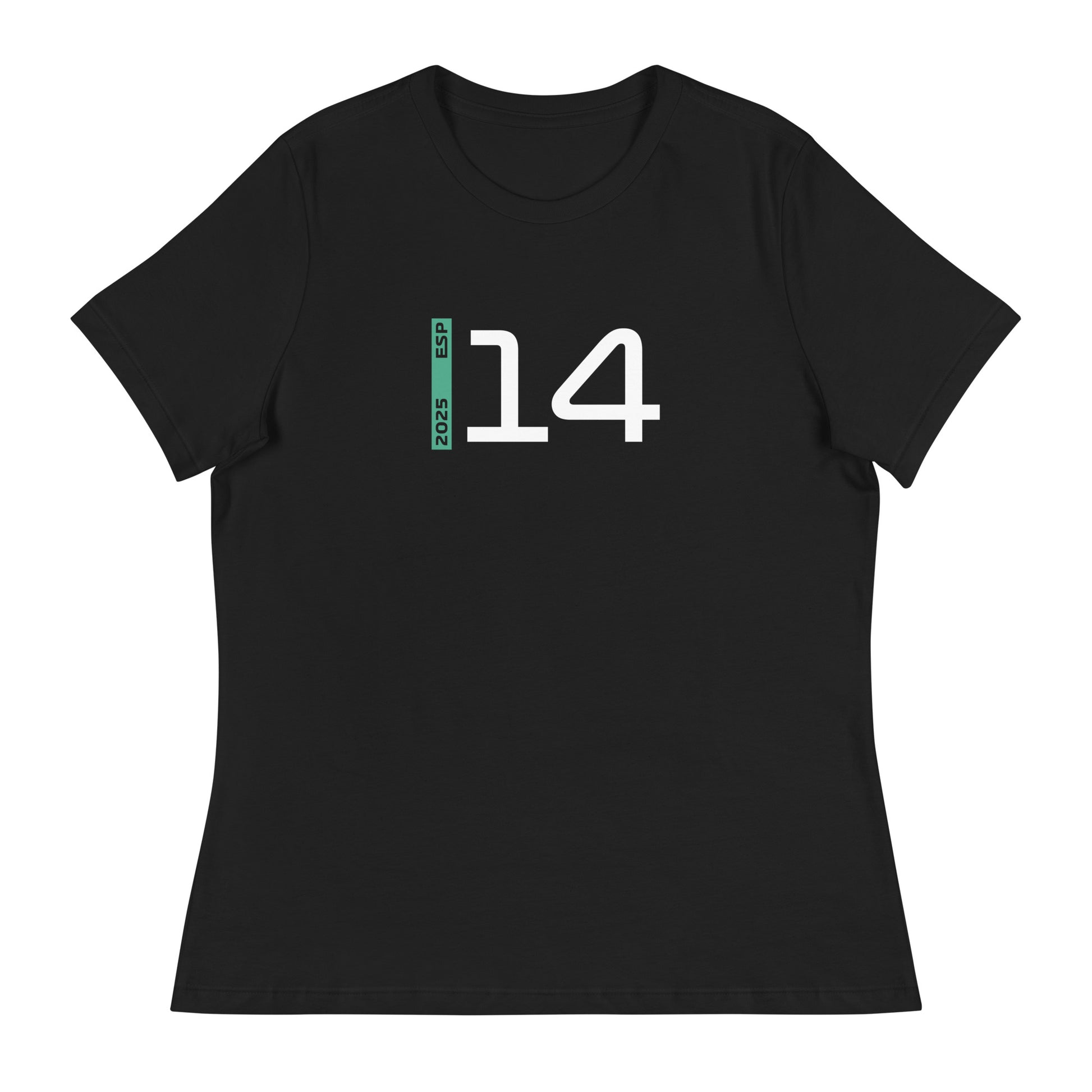 #14 F1 Driver Fernando Alonso Women's Relaxed T-Shirt in Black