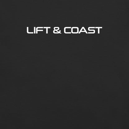 Lift and Coast F1 Racing Women's Relaxed T-Shirt in Black