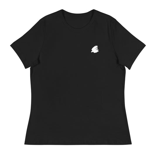 Goober & Doofus Logo Branded T-Shirt - Women's Relaxed Fit in Black