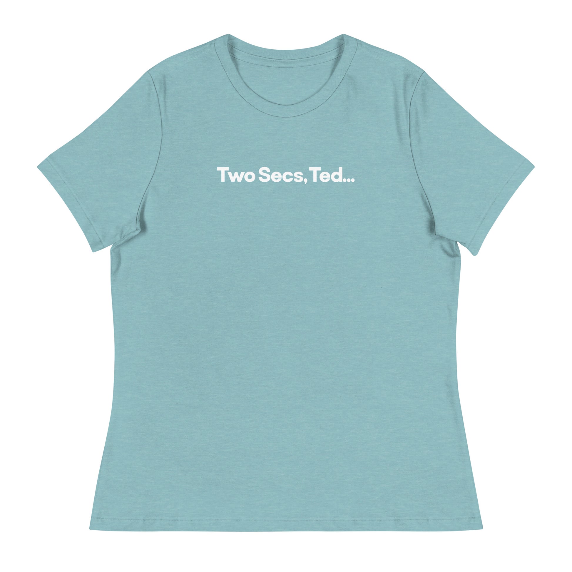 Two Secs Ted F1 Racing Women's Relaxed T-Shirt in Lagoon Blue