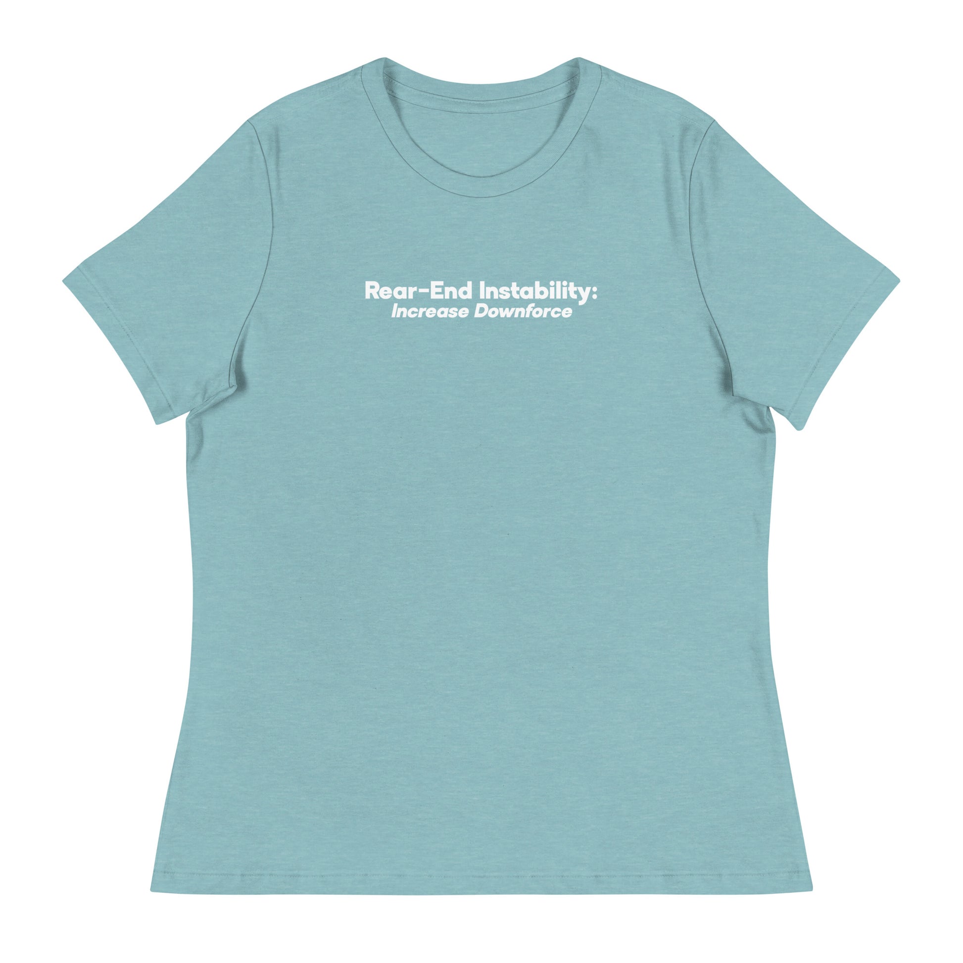 Read-End Instability Women's Relaxed T-Shirt in Blue Lagoon