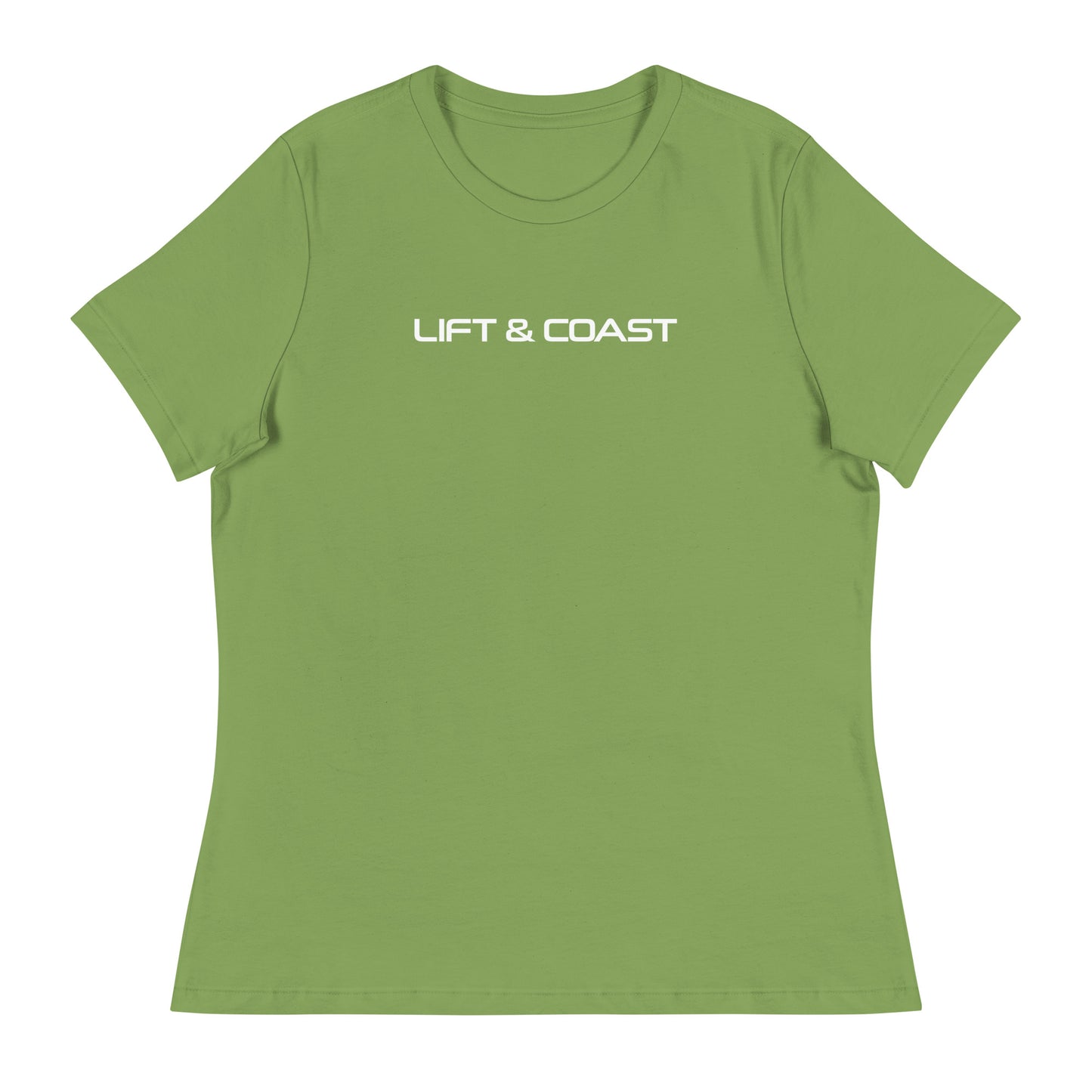 Lift and Coast F1 Racing Women's Relaxed T-Shirt in Leaf Green