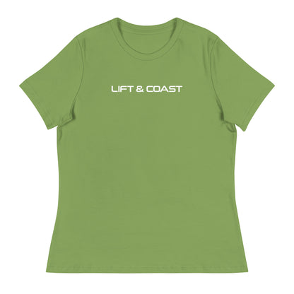 Lift and Coast F1 Racing Women's Relaxed T-Shirt in Leaf Green
