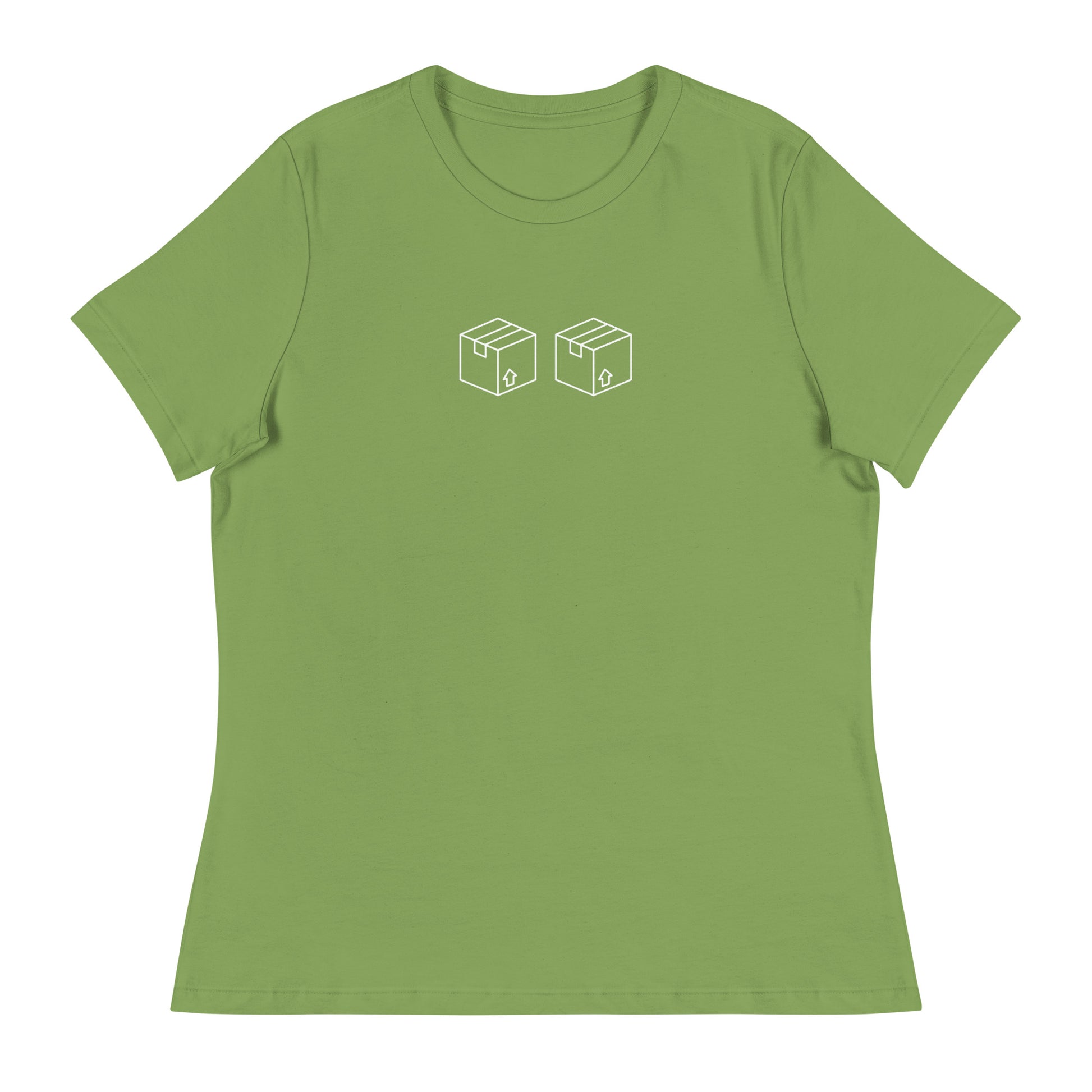 Box Box F1 Graphic Women's Relaxed T-Shirt in Leaf Green