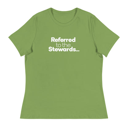 Referred to the Stewards Women's Relaxed T-Shirt in Leaf Green