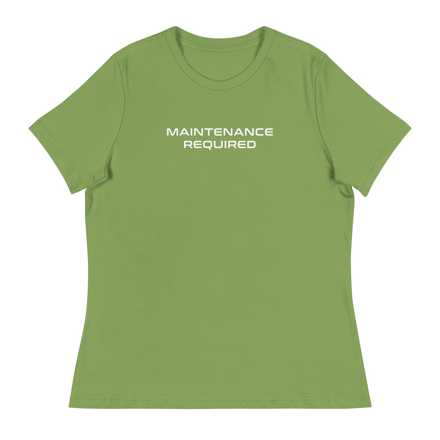 Maintenance Required F1 Racing Women's Relaxed T-Shirt in Leaf Green