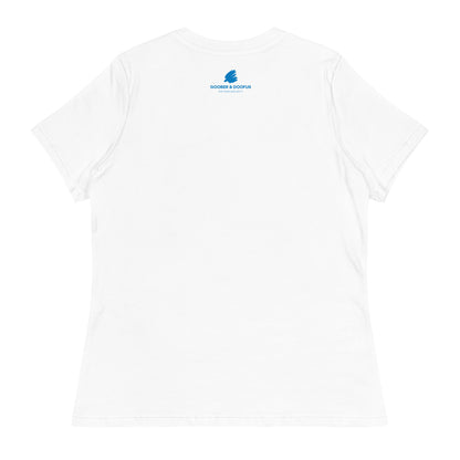 Box Box F1 Goober & Doofus Team Radio Women's Relaxed T-Shirt in White