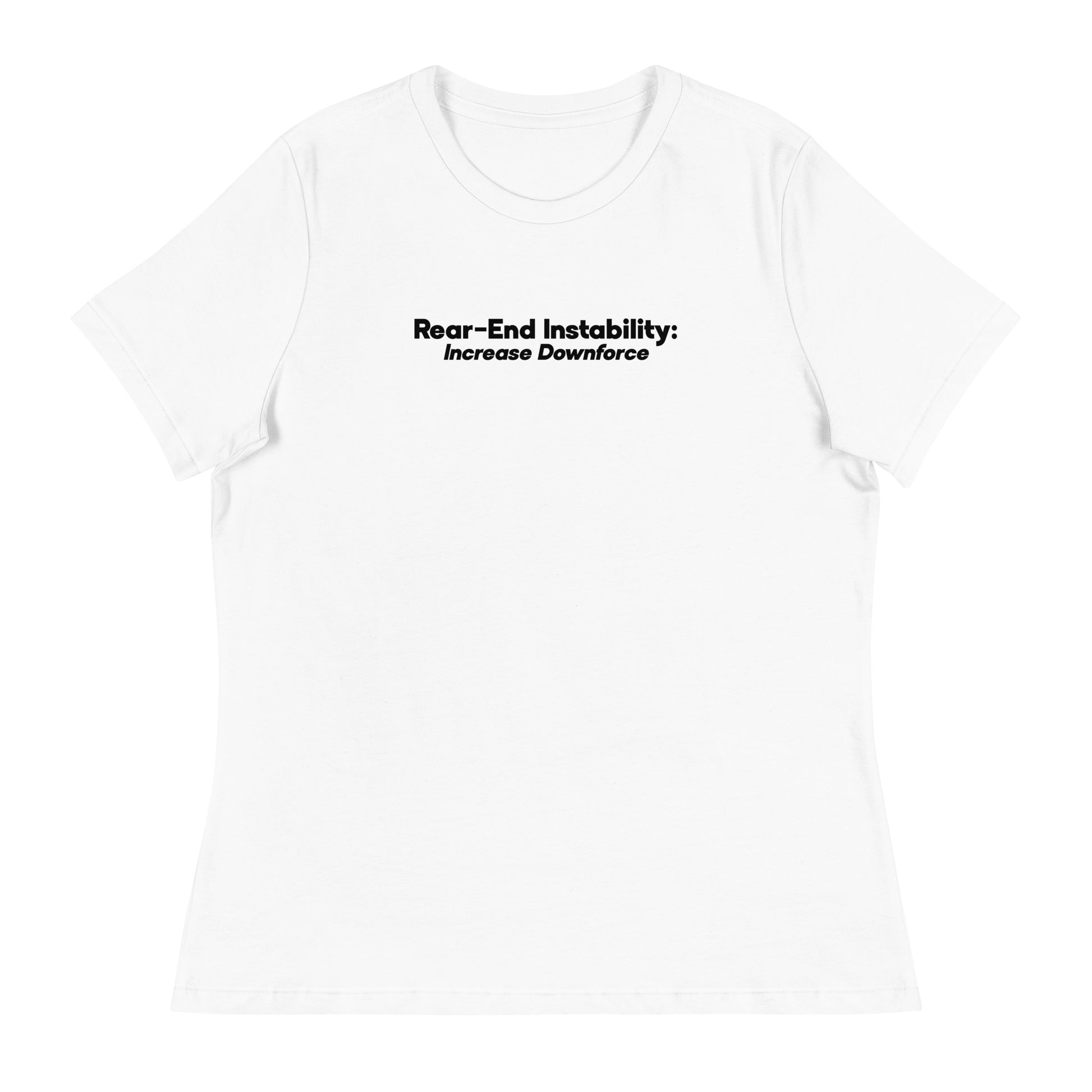 Read-End Instability Women's Relaxed T-Shirt in White