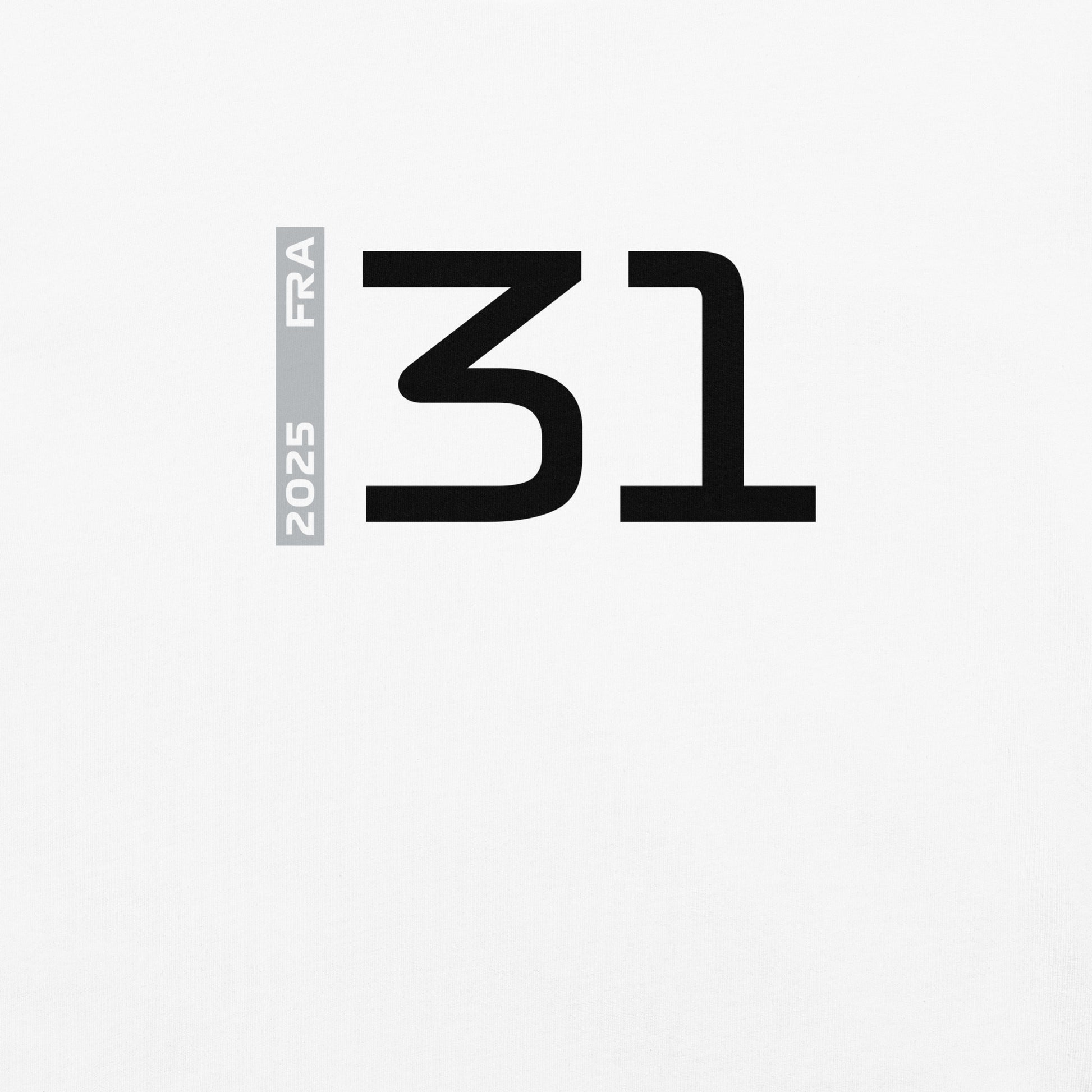 #31 F1 Driver Esteban Ocon Women's Relaxed T-Shirt in White