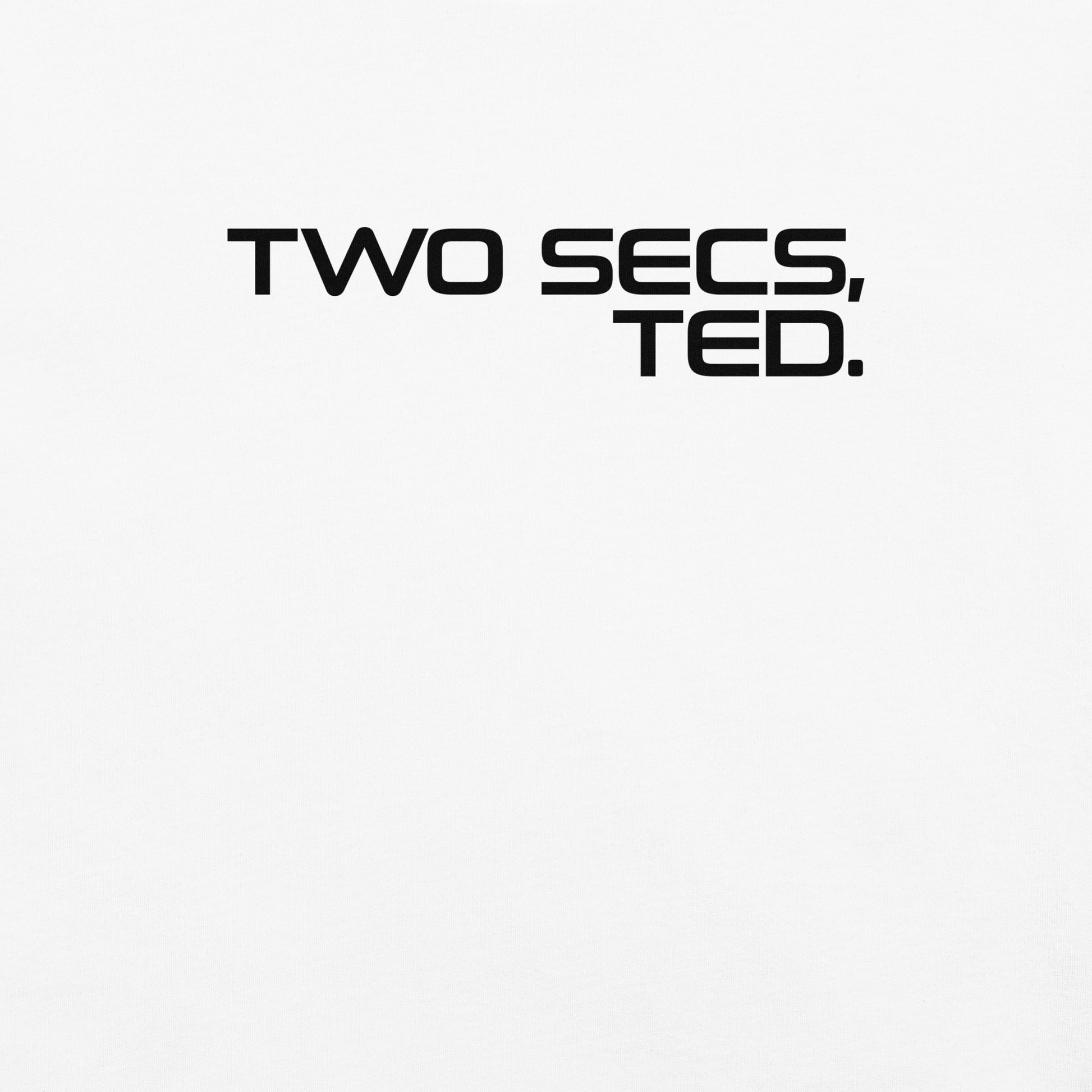 Two Secs Ted Stacked F1 Racing Women's Relaxed T-Shirt in White