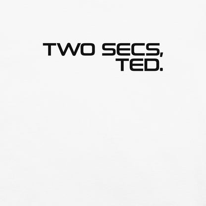 Two Secs Ted Stacked F1 Racing Women's Relaxed T-Shirt in White