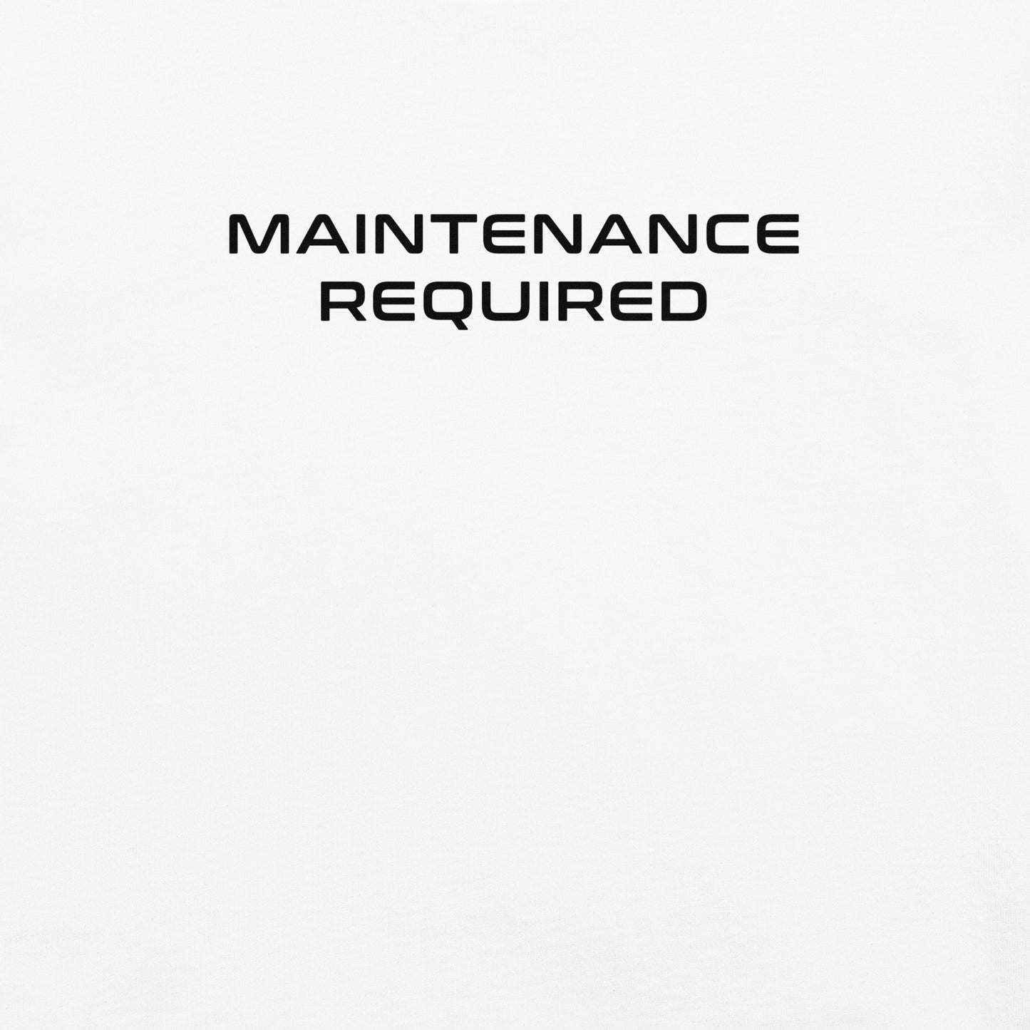 Maintenance Required F1 Racing Women's Relaxed T-Shirt in White