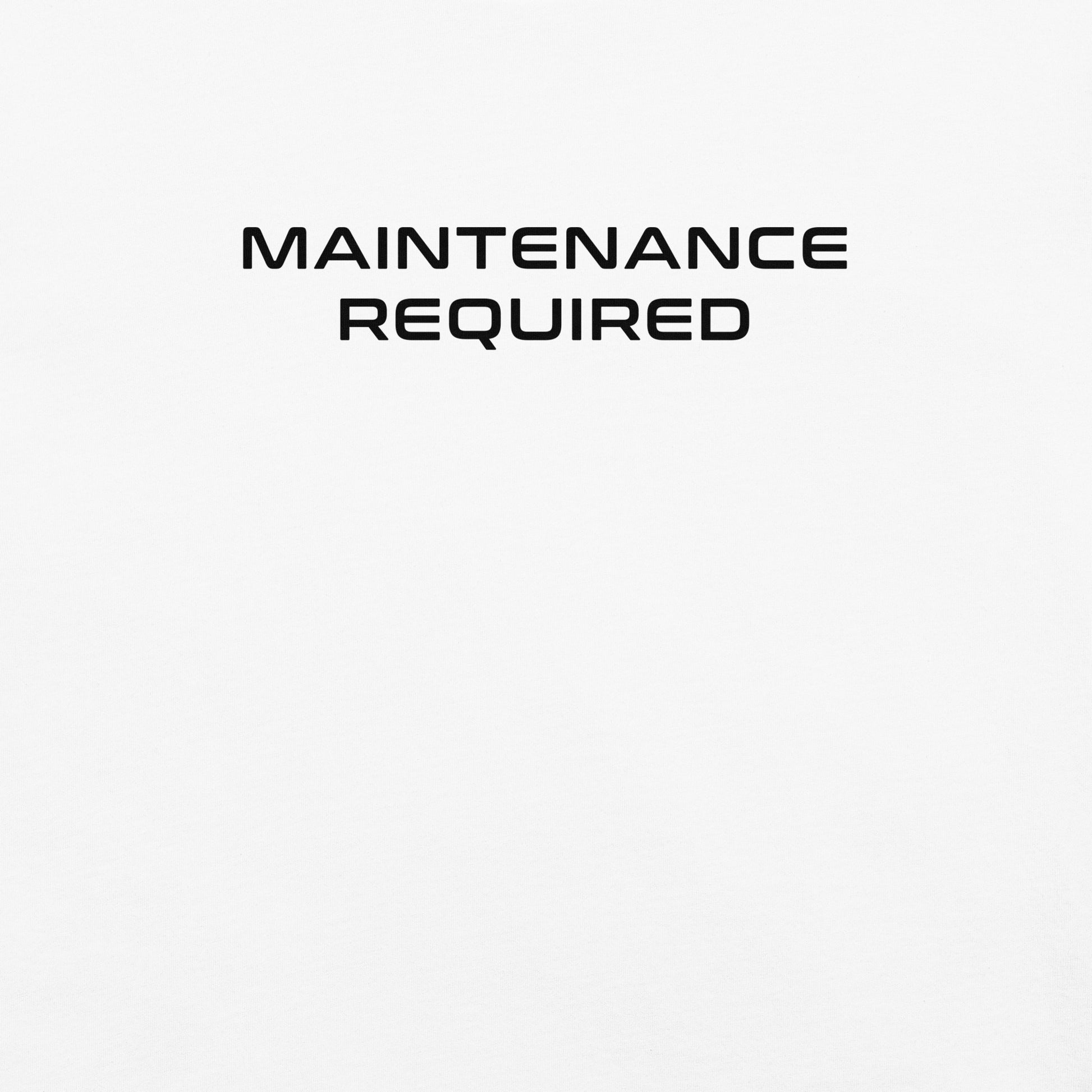 Maintenance Required F1 Racing Women's Relaxed T-Shirt in White