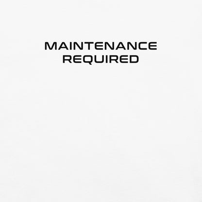 Maintenance Required F1 Racing Women's Relaxed T-Shirt in White